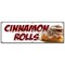 Signmission CINNAMON ROLLS BANNER SIGN fresh baked bakery still warm homemade hot B-72 Cinnamon Rolls - alternate 1